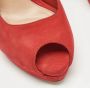 Alexander McQueen Pre-owned Suede heels Red Dames - Thumbnail 7