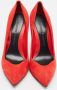 Alexander McQueen Pre-owned Suede heels Red Dames - Thumbnail 2