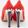 Alexander McQueen Pre-owned Suede heels Red Dames - Thumbnail 3