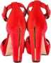 Alexander McQueen Pre-owned Suede sandals Red Dames - Thumbnail 5