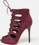 Alexander McQueen Pre-owned Suede sandals Red Dames - Thumbnail 2