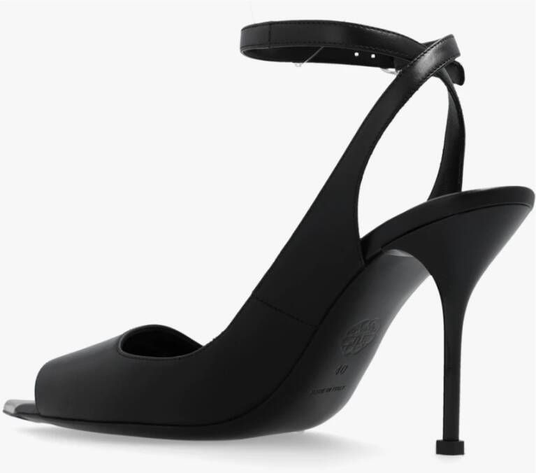 alexander mcqueen Punk geïnspireerde sandalen met hak Zwart Dames