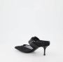 Alexander mcqueen Zwarte Leren Hakmuiltjes W4Ab2 Black Dames - Thumbnail 15