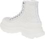 Alexander mcqueen Raffia High-Top Sneakers met Lint White Dames - Thumbnail 3