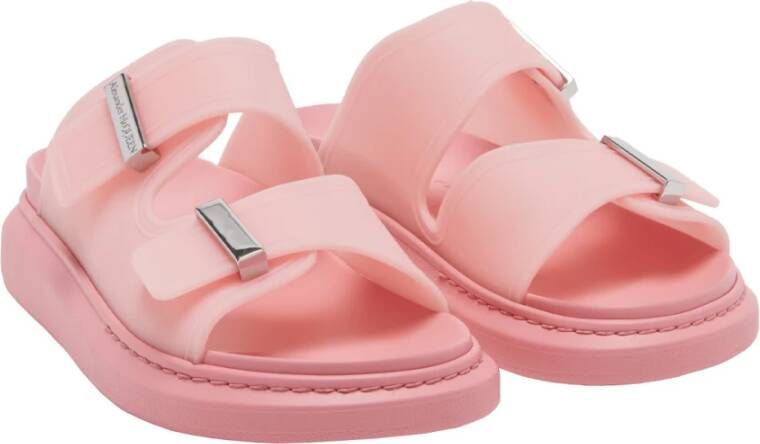 alexander mcqueen Roze Hybride Rubberen Sandalen Pink Dames