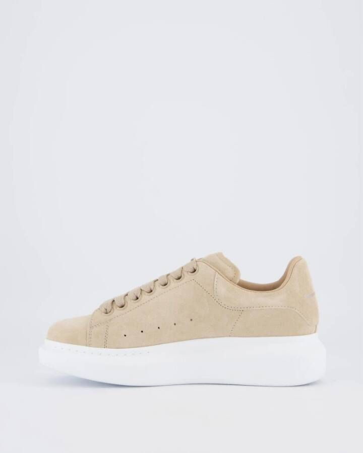 alexander mcqueen Sensory C Leren Sneaker Beige Dames