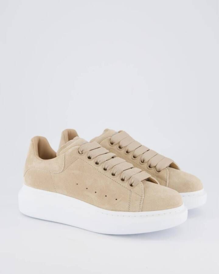 alexander mcqueen Sensory C Leren Sneaker Beige Dames