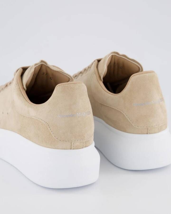 alexander mcqueen Sensory C Leren Sneaker Beige Dames