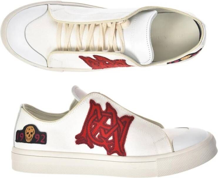 alexander mcqueen 457335Whj8C9026Bianco Stijlvolle Sneakers Wit Heren