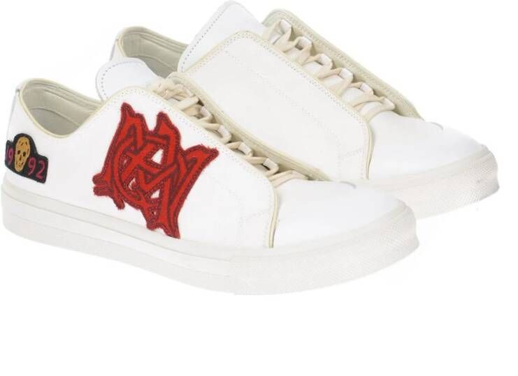 alexander mcqueen 457335Whj8C9026Bianco Stijlvolle Sneakers Wit Heren