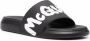 Alexander mcqueen Zwarte Graffiti-Logo Slip-On Slides voor Heren Black Heren - Thumbnail 6