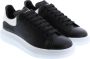 Alexander mcqueen Oversized Sneakers in Black Leather and white Heel Zwart Heren - Thumbnail 12