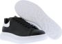 Alexander mcqueen Oversized Sneakers in Black Leather and white Heel Zwart Heren - Thumbnail 15