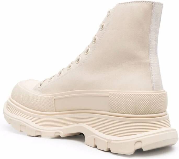 alexander mcqueen Verbeter je sneaker game met deze leren nappa grijze beige sneakers Beige Heren