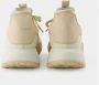 Alexander mcqueen Oversize Rechtbank Sneakers Zwart Wit Leer Beige Heren - Thumbnail 3