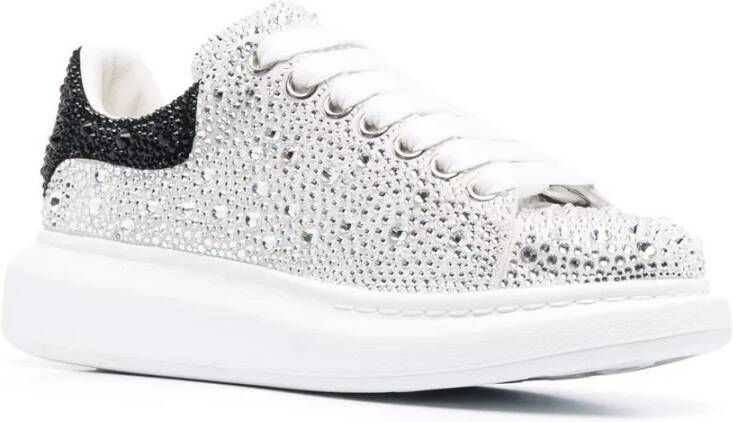 alexander mcqueen Fonkelende Juweel Oversize Sneakers Grijs Dames