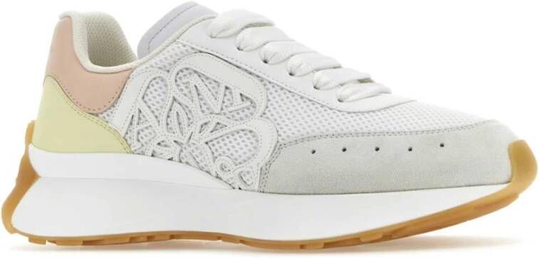 alexander mcqueen Multicolor Leren en Mesh Sprint Runner Sneakers Meerkleurig Dames