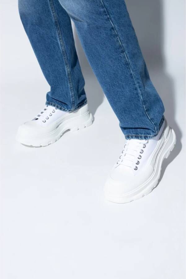 alexander mcqueen Sneakers met logo Wit Heren