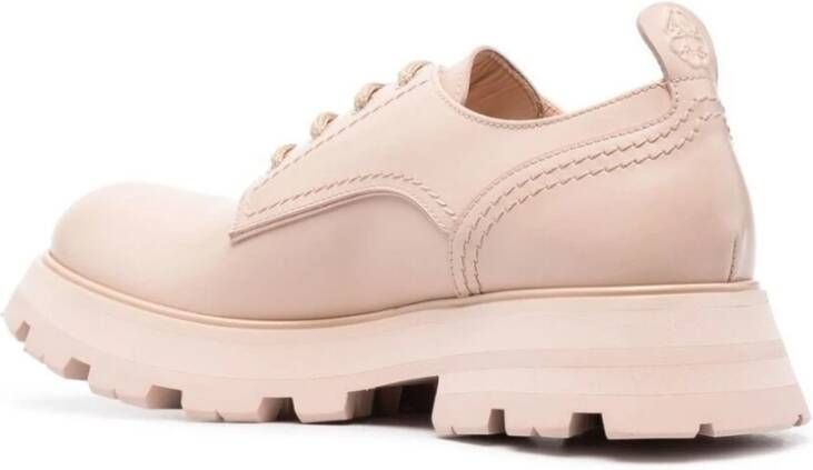 alexander mcqueen Blush Leren Veterschoenen Roze Dames