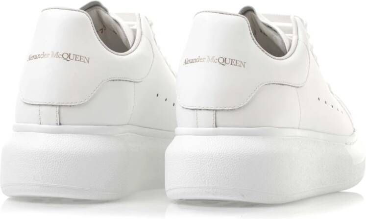 alexander mcqueen Premium Leren Oversized Sneakers voor Dames Wit Dames