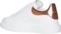 Alexander mcqueen Oversize Leren Sneakers met Rubberen Zool White Dames - Thumbnail 3