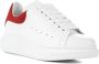 Alexander mcqueen Witte Leren Sneakers met Rode Suède Spoiler White - Thumbnail 5