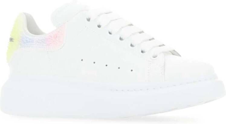 alexander mcqueen Witte Leren Sneakers Wit Dames