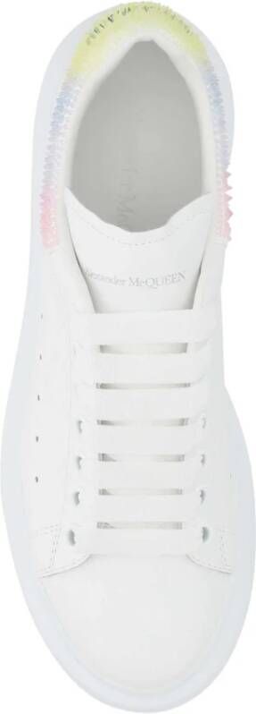 alexander mcqueen Witte Leren Sneakers Wit Dames