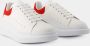 Alexander mcqueen Witte Leren Sneakers met Rode Suède Spoiler White - Thumbnail 13