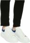 Alexander mcqueen Witte Leren Oversize Sneakers met Avio Blauwe Suede Spoiler White Heren - Thumbnail 10