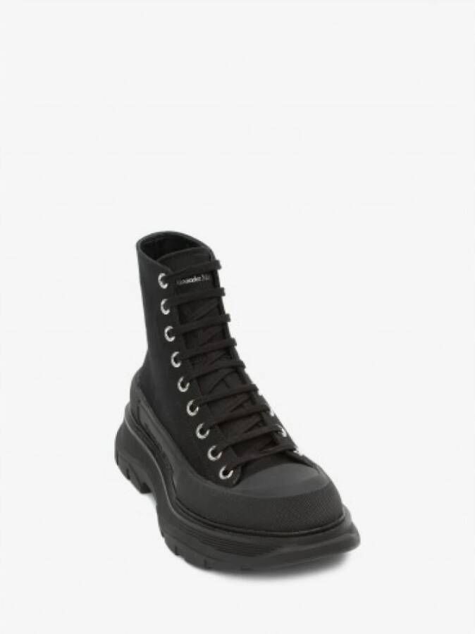 alexander mcqueen Zwarte Rising Lacers Oversize Sneakers Zwart Dames