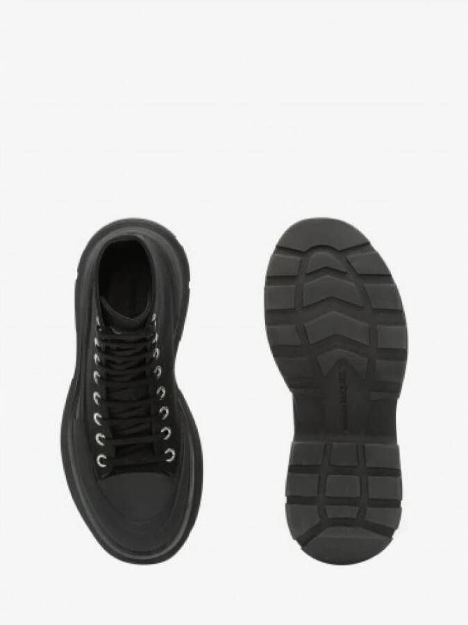 alexander mcqueen Zwarte Rising Lacers Oversize Sneakers Zwart Dames