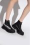 Alexander mcqueen Plateau Sneakers met wit logo print Black Dames - Thumbnail 6