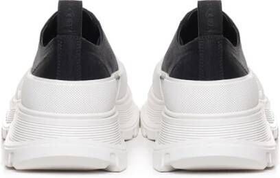 alexander mcqueen Canvas Lage Sneakers met Oversized Rubberen Zool Zwart Heren