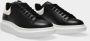 Alexander mcqueen Oversized Sneakers in Black Leather and white Heel Zwart Heren - Thumbnail 3