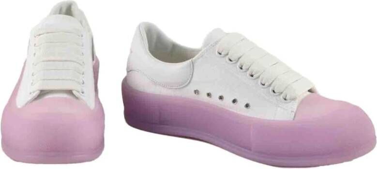 alexander mcqueen Stijlvolle katoenen schoenen White Dames