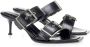 Alexander mcqueen Stijlvolle Zwarte Leren Sandalen Black Dames - Thumbnail 5