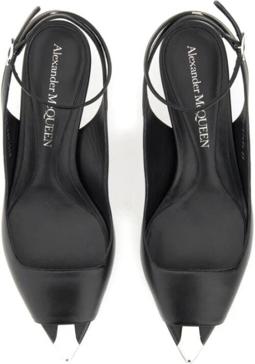 alexander mcqueen Stiletto Heel Punk Sandal Black Dames