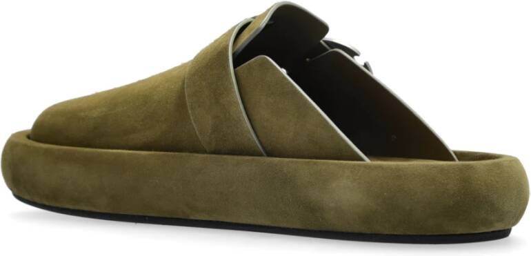 alexander mcqueen Suede slides Arc Green Heren