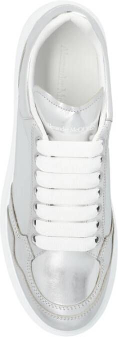 alexander mcqueen Techy Oversized Sneakers Zilver Logo Gray Dames