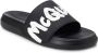 Alexander mcqueen Zwarte Graffiti-Logo Slip-On Slides voor Heren Black Heren - Thumbnail 11