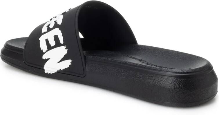 alexander mcqueen Teenslippers Sliders Zwart Heren