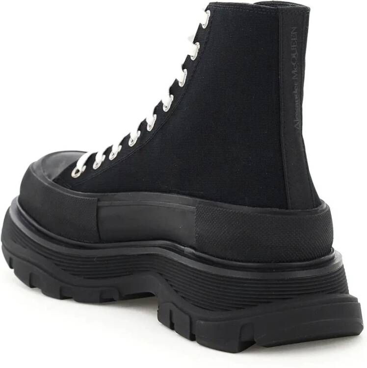 alexander mcqueen Canvas Veterschoenen voor Heren Black Heren