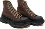 Alexander mcqueen Canvas Lace-up High-top Laarzen Brown Heren - Thumbnail 2