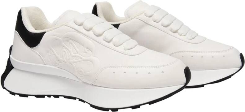 alexander mcqueen Tread Flower Sneakers Wit Dames