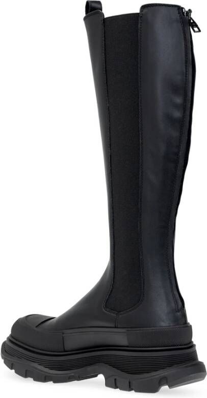 alexander mcqueen Tread kniehoge laarzen Black Dames