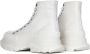 Alexander mcqueen Zwarte canvas enkellaarzen met oversized rubberen zool White - Thumbnail 7