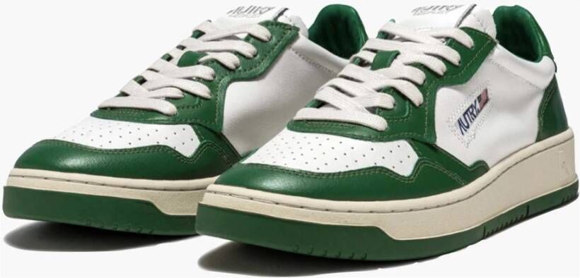 alexander mcqueen Vintage Groen Wit Leren Sneaker White Heren