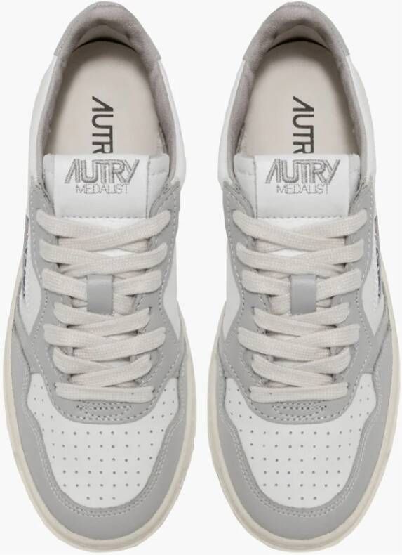 alexander mcqueen Vintage Lage Top Leren Sneaker Grijs Wit Gray Heren