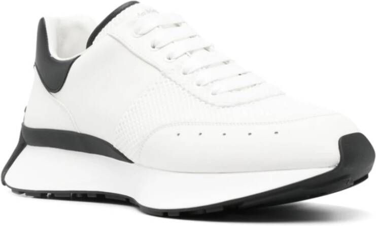 alexander mcqueen Witte Chunky Sneakers met Italiaanse Details White Heren